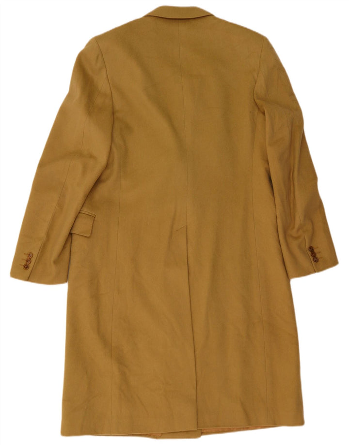Vintage γυναικείο παλτό με διπλό στήθος UK 14 Medium Khaki Wool
