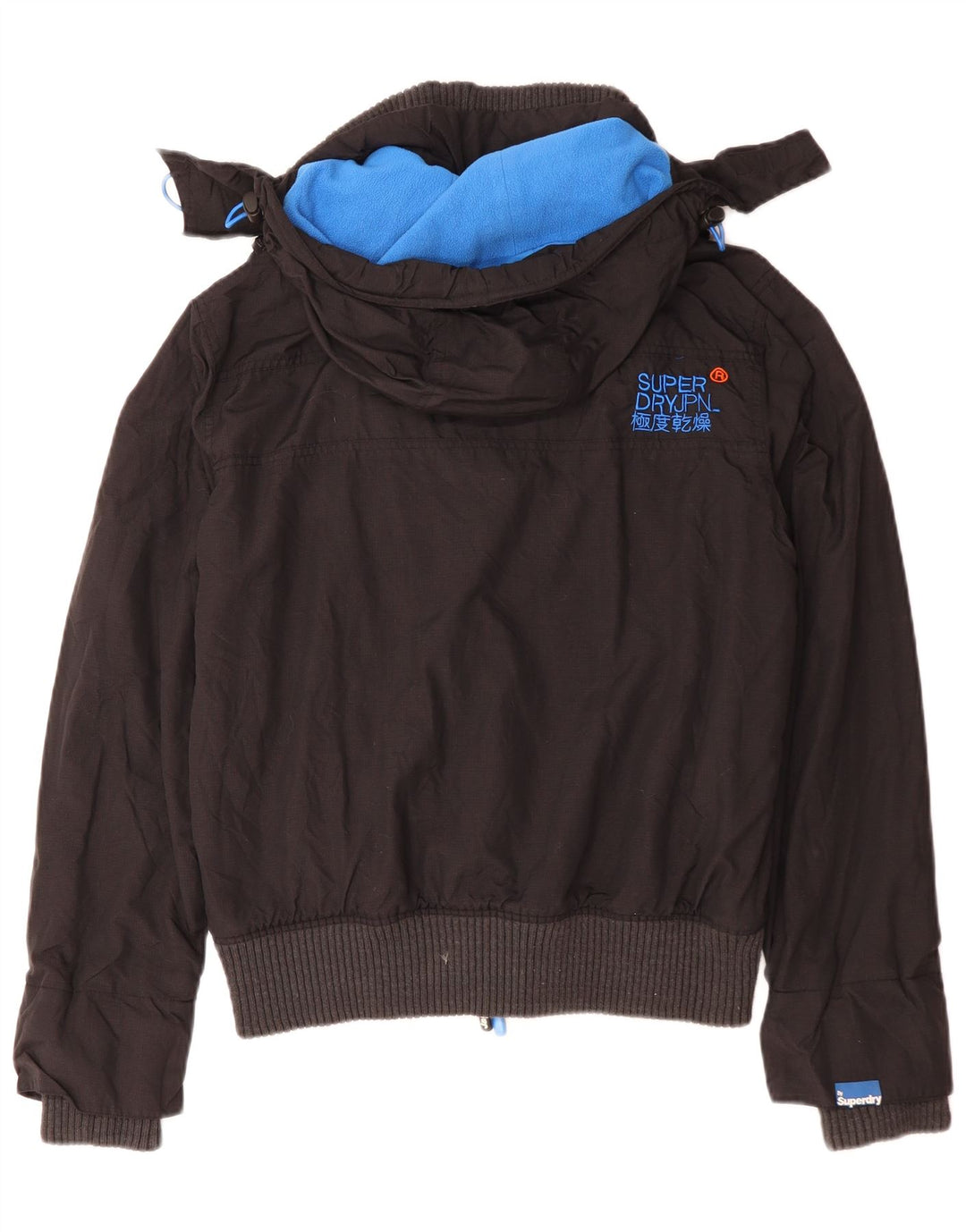 Superdry Ανδρικό Windbomber Hooded Windbreaker Jacket UK 40 Large Black