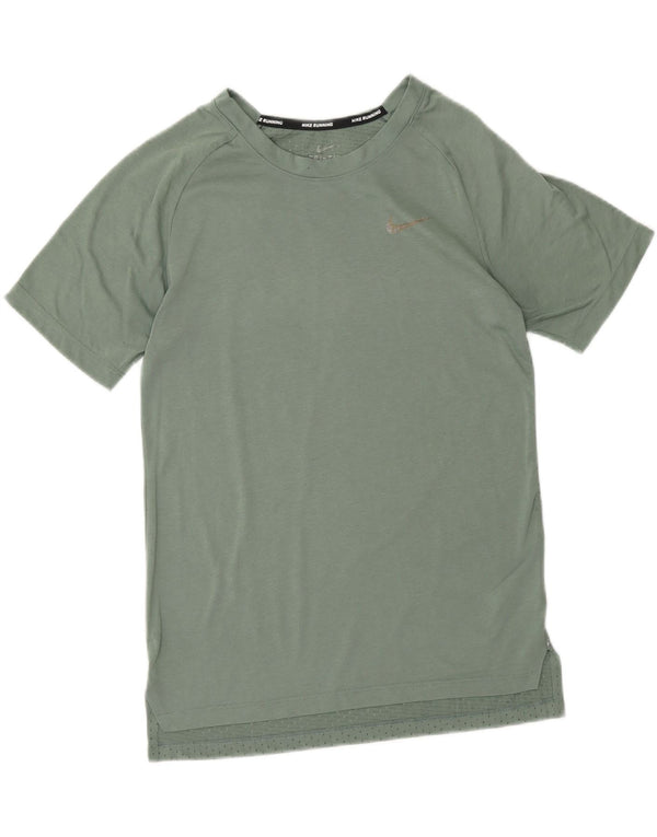 Γυναικείο μπλουζάκι NIKE Dri Fit Top UK 10 Small Green Polyester