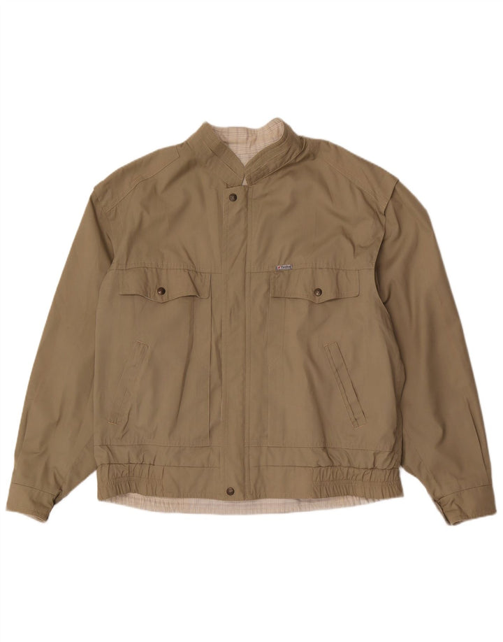 Faciba Ανδρικό Reversible Bomber Jacket IT 54 2X Khaki Polyester