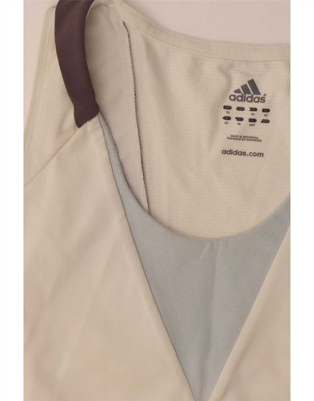 Adidas Γυναικείο γιλέκο Climacool Top UK 16 Large White Colourblock