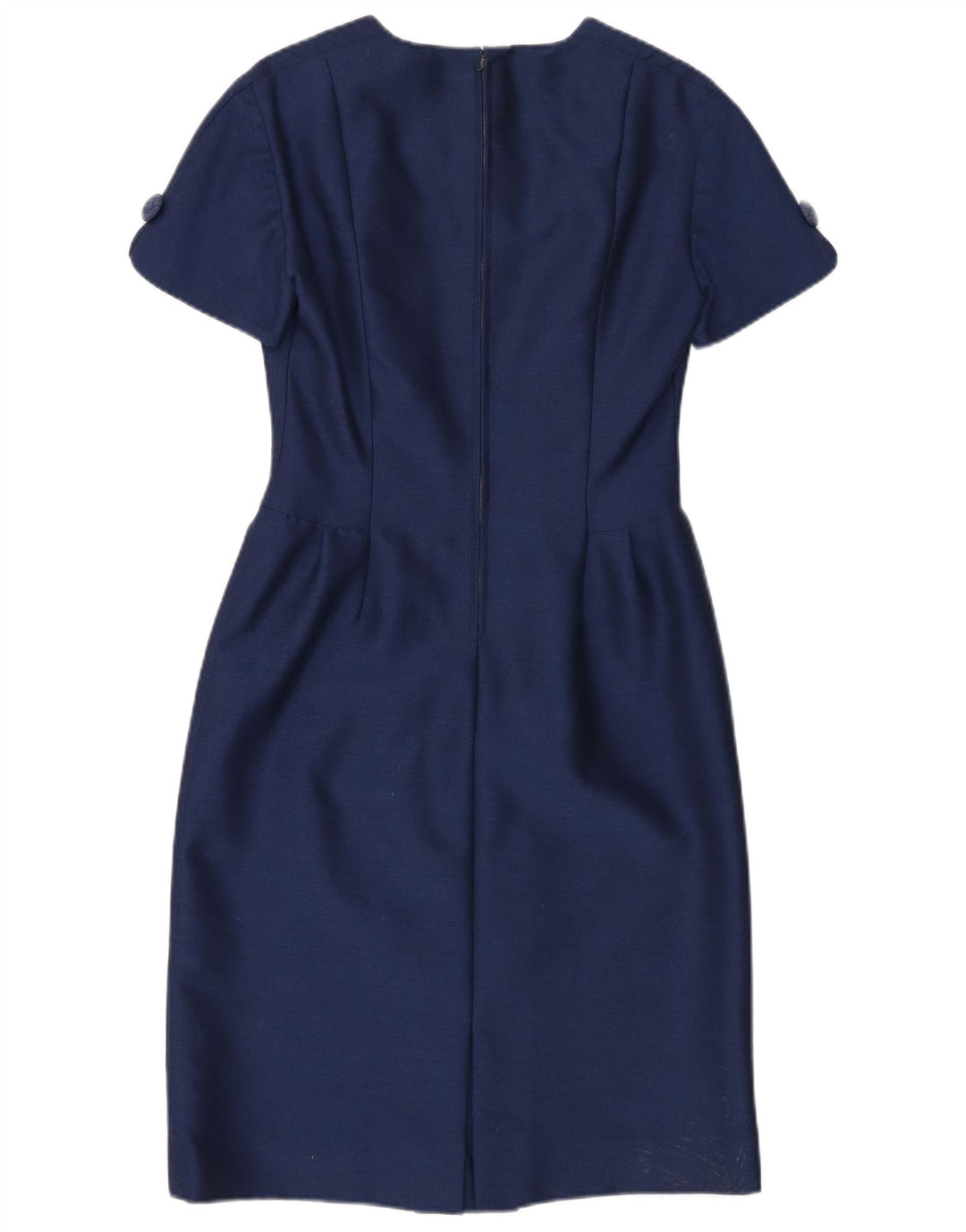 Vintage γυναικείο φόρεμα με θήκη UK 10 Small Navy Blue