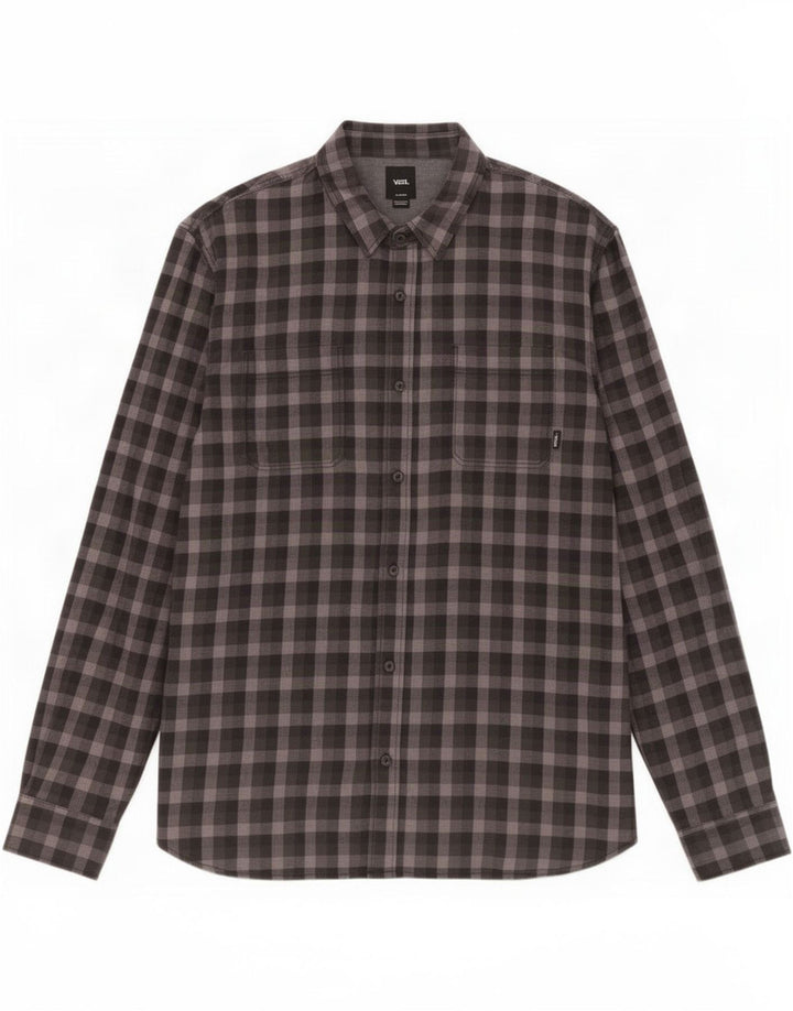 Ανδρικό φανελένιο πουκάμισο Vans Tailored Fit XL Μαύρο βαμβακερό Gingham