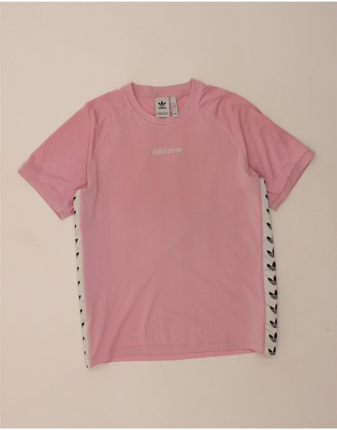 Ανδρικό γραφικό T-Shirt Adidas Top Large Pink Colourblock Πολυεστέρας