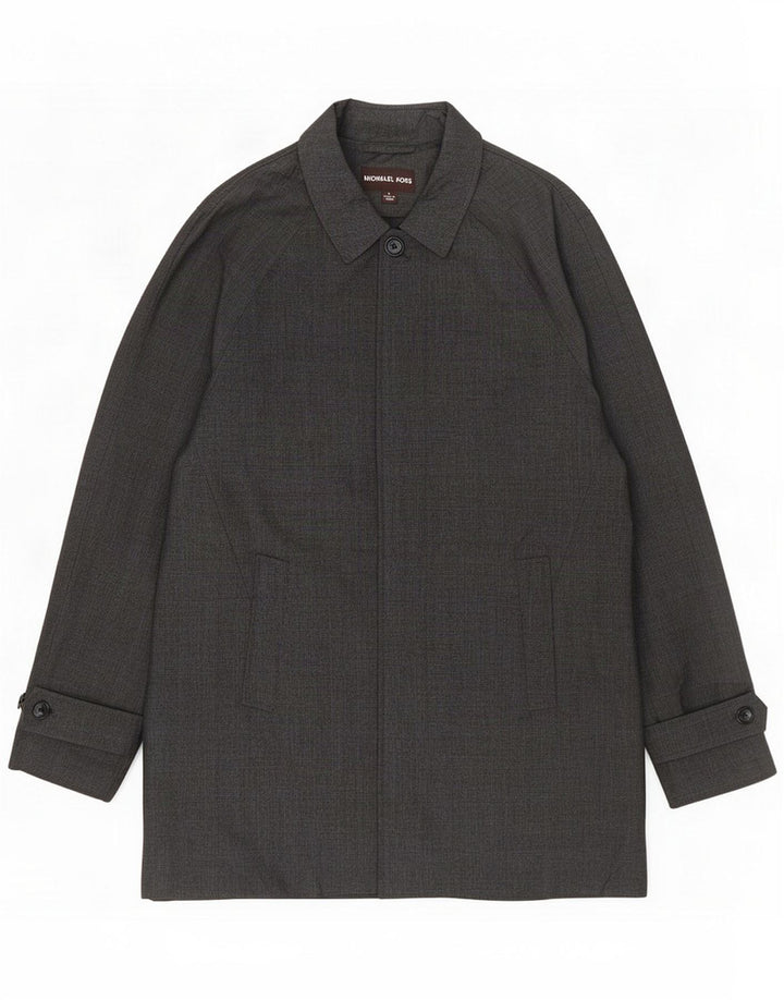 Michael Kors Ανδρικό πανωφόρι UK 40 Large Grey Check Polyester