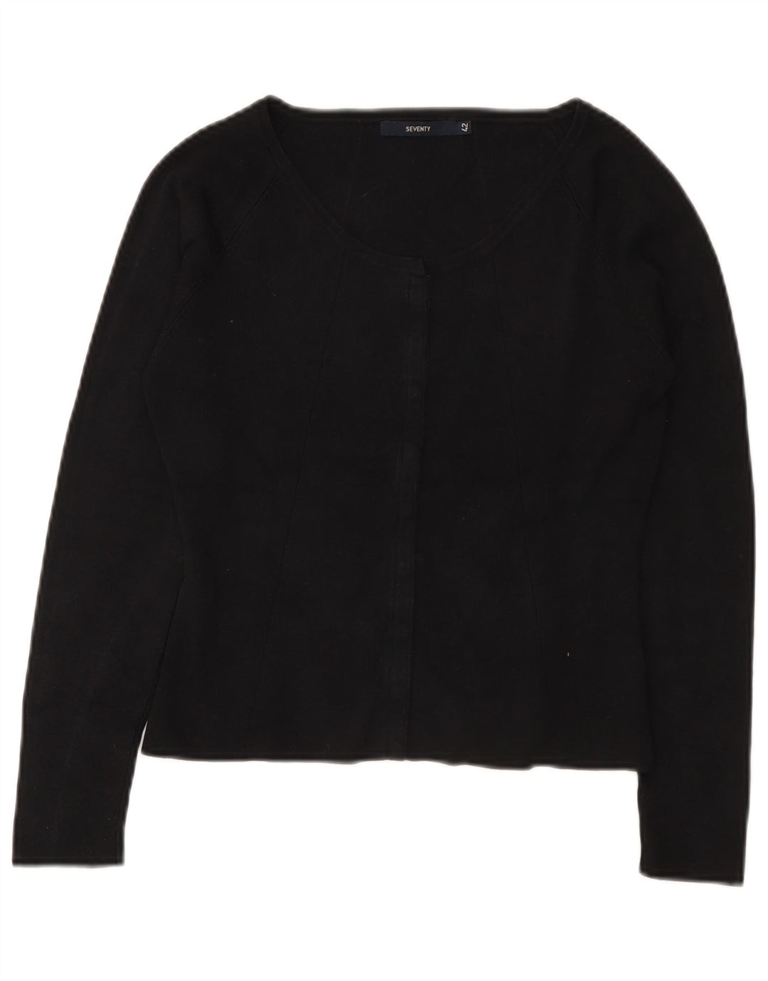 Seventy Γυναικείο πουλόβερ Crop Cardigan IT 42 Medium Black Silk