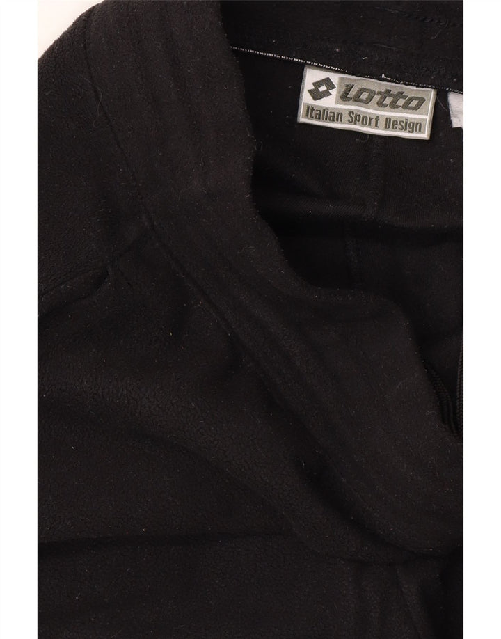 LOTTO Womens Tracksuit Trousers UK 14 Medium  Black Vintage Lotto and Second-Hand Lotto from Messina Hembry 