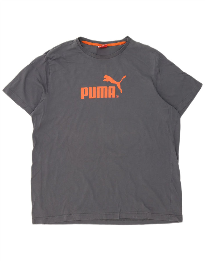 Ανδρικό γραφικό μπλουζάκι Puma 2XL Γκρι βαμβακερό