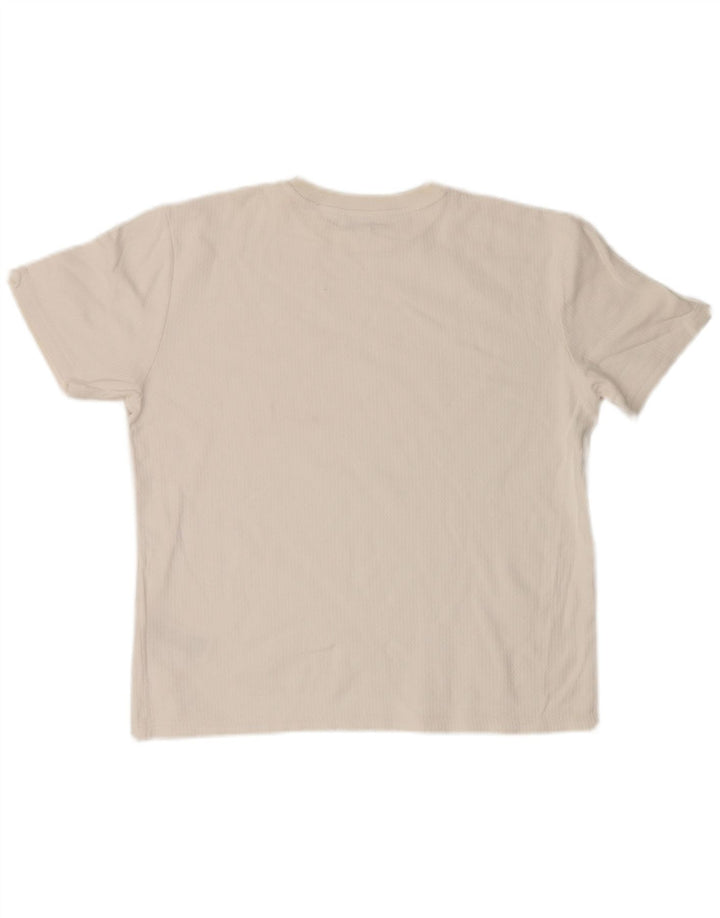 Ανδρικό T-Shirt Reiss Top από μεσαίο λευκό βαμβακερό