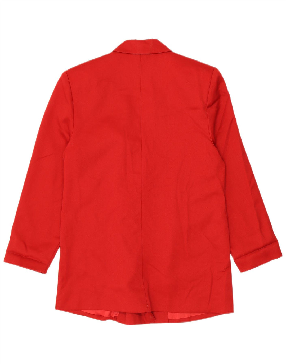 Vintage Γυναικείο Longline Διπλό Μπουφάν Μπλέιζερ UK 14 Medium Red