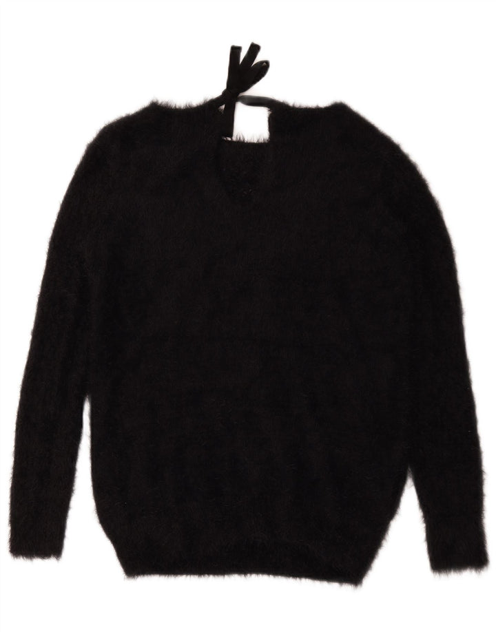 Γυναικείο πουλόβερ Oasis Boat Neck Jumper UK 10 Small Black Polyamide