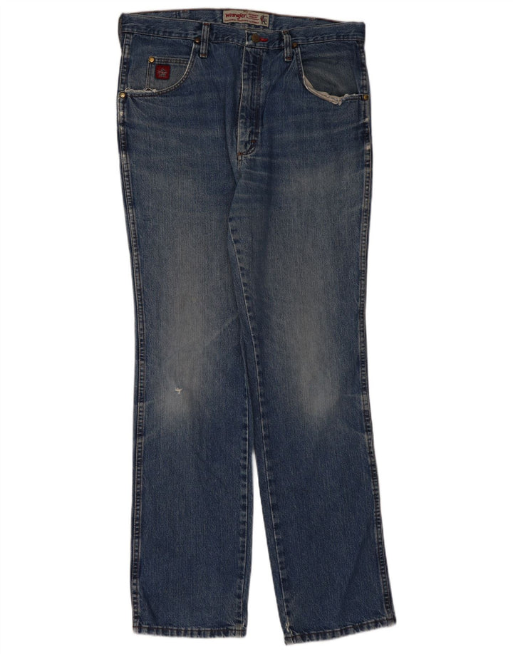 Ανδρικό τζιν WRANGLER ίσιο W36 L34 Μπλε βαμβακερό