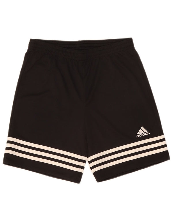 Adidas Boys Climalite σορτς 11-12 ετών μεγάλο μαύρο πολυεστέρα