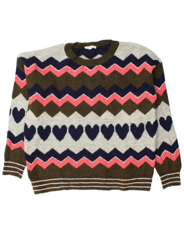 White Stuff Γυναικείο πουλόβερ με λαιμόκοψη UK 12 Medium πολύχρωμο