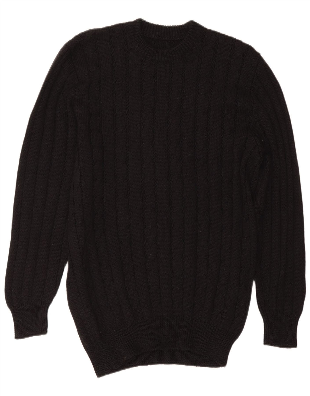 Vintage γυναικείο φόρεμα πουλόβερ IT 50 XL Μαύρο Μάλλινο