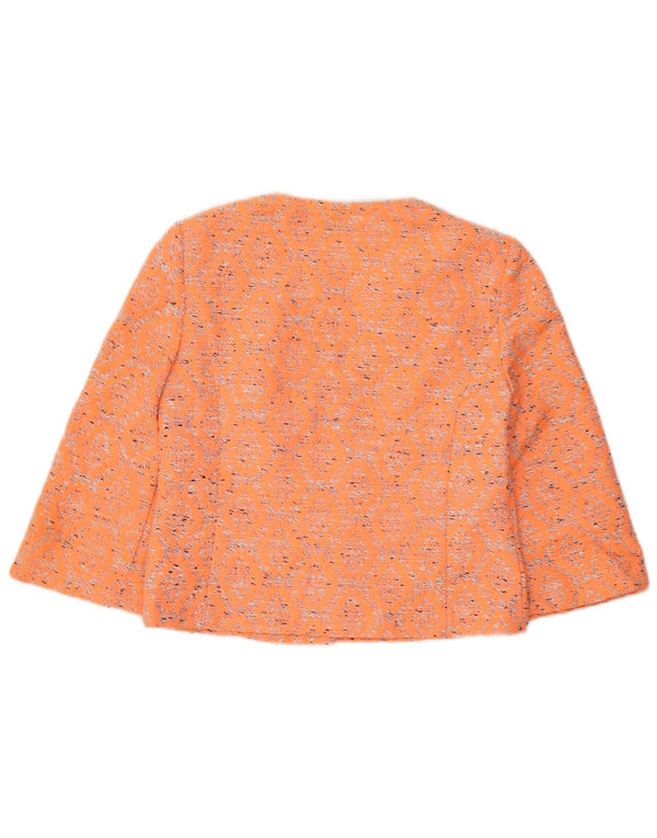 Marks & Spencer Γυναικείο μπουφάν Bolero με 3/4 μανίκια UK 10 Small Orange Ikat