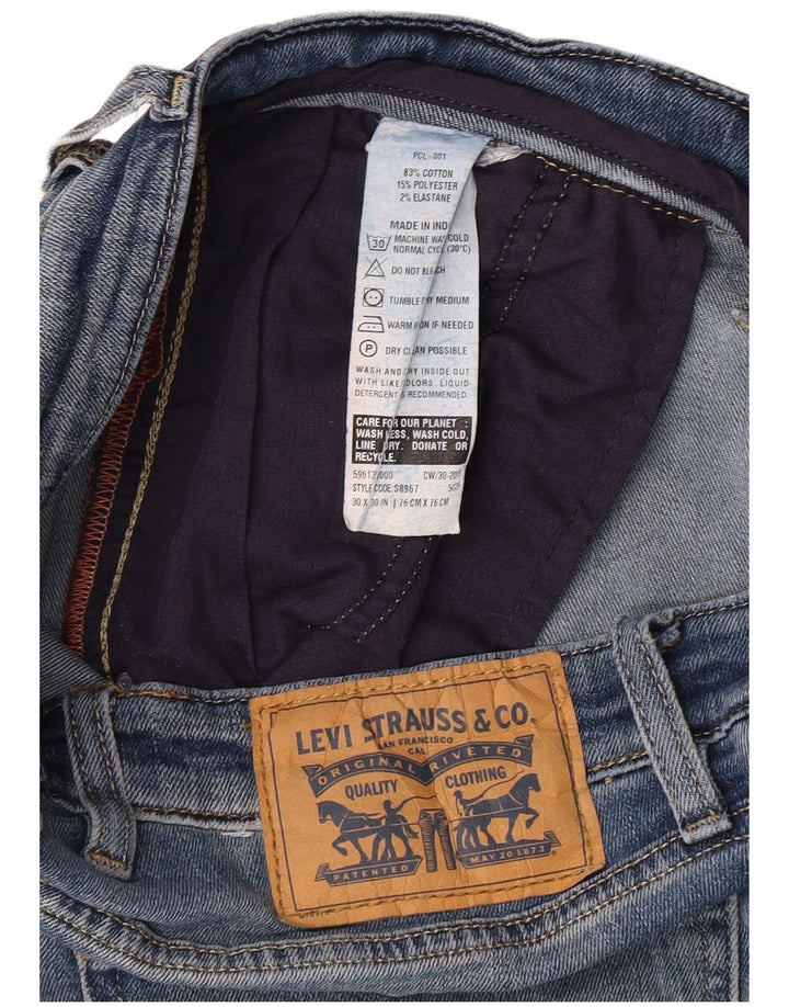Γυναικείο τζιν ίσιο Levi's W30 L25 Μπλε βαμβακερό
