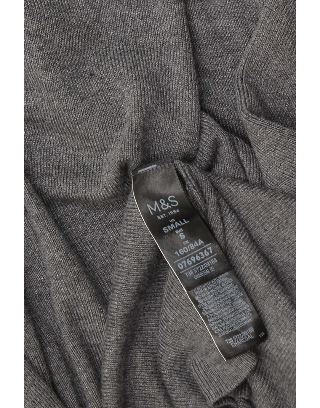 Marks & Spencer Γυναικείο Longline ανοιχτό πουλόβερ ζακέτα UK 10 Small Grey