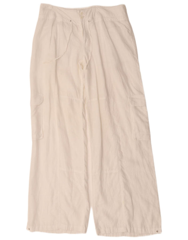 Calvin Klein Γυναικείο Φαρδύ Παντελόνι Cargo W36 L34 Λευκό