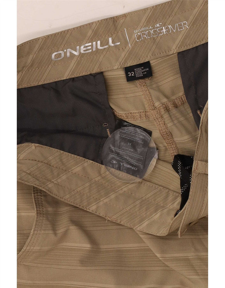 Ανδρικό σορτς Chino O'Neill W32 Medium Beige ριγέ πολυεστέρα