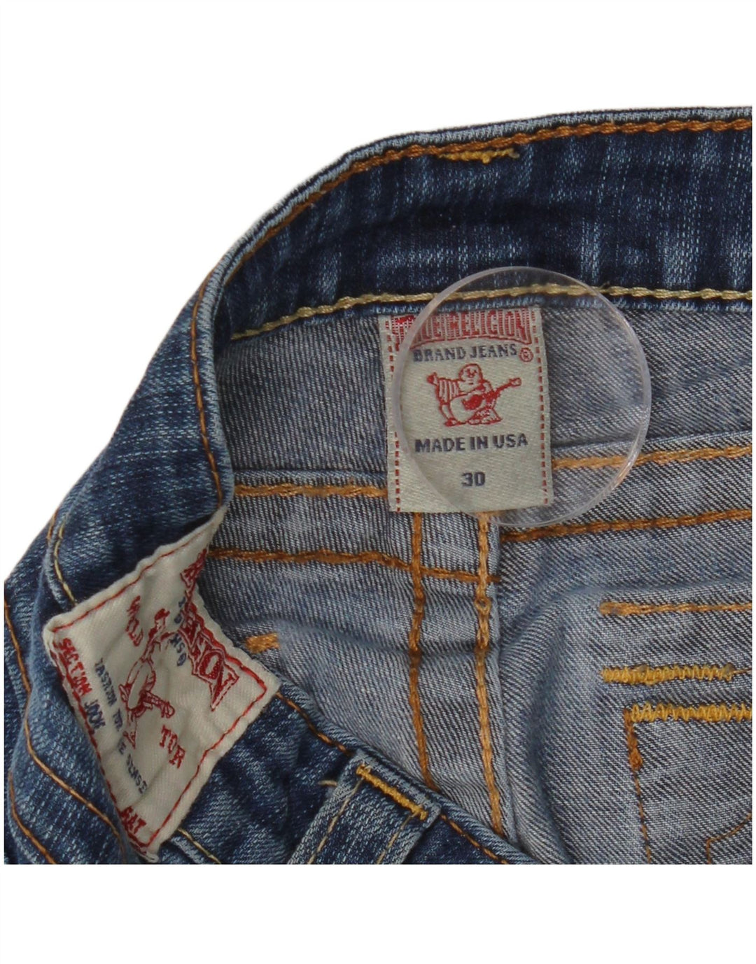 TRUE RELIGION Γυναικείο Slim Jeans W30 L30 Blue Cotton