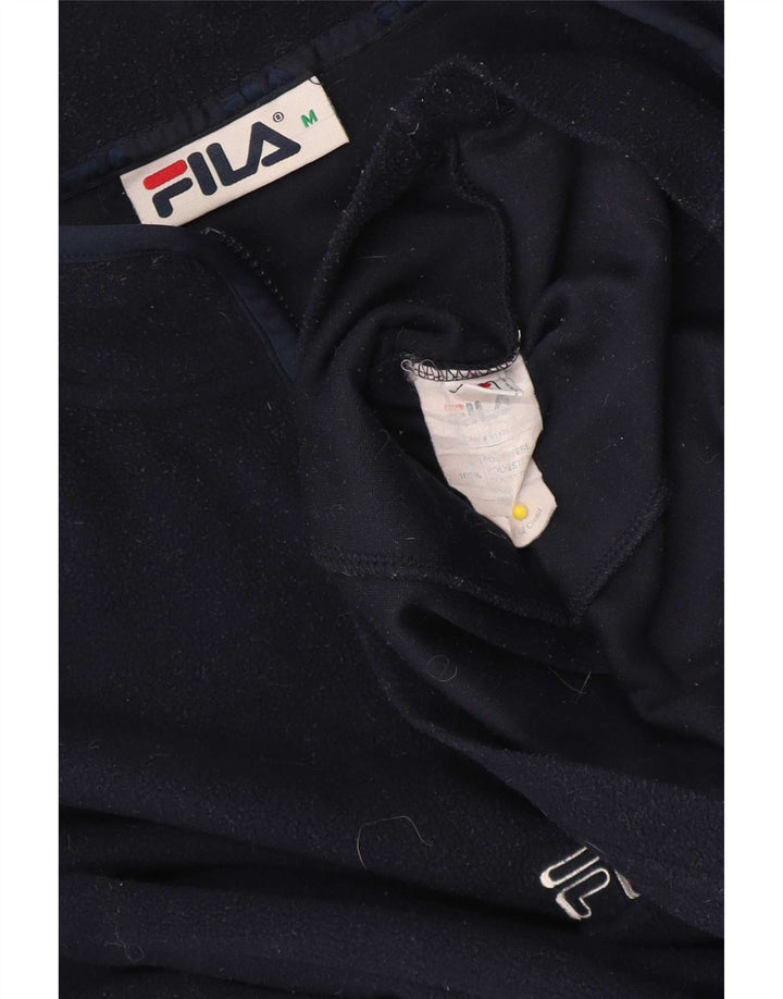 Fila Ανδρικό φερμουάρ με λαιμόκοψη Fleece Jumper Medium Navy Blue Polyester