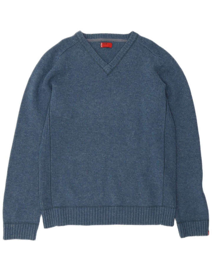 Ανδρικό πουλόβερ LEVI'S με V λαιμόκοψη XL Μπλε Μαλλί