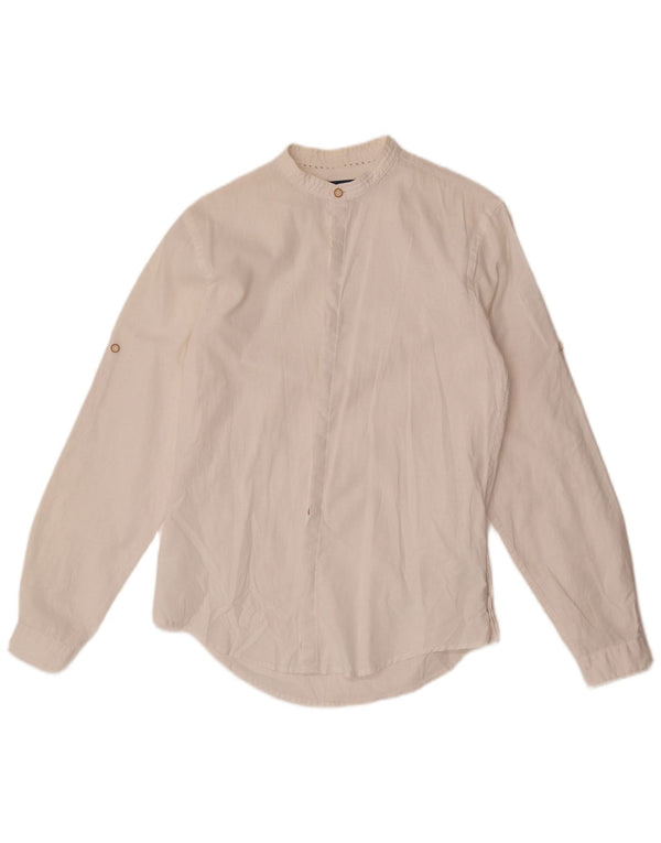 Ανδρικό πουκάμισο Zara Slim Fit Small White Len