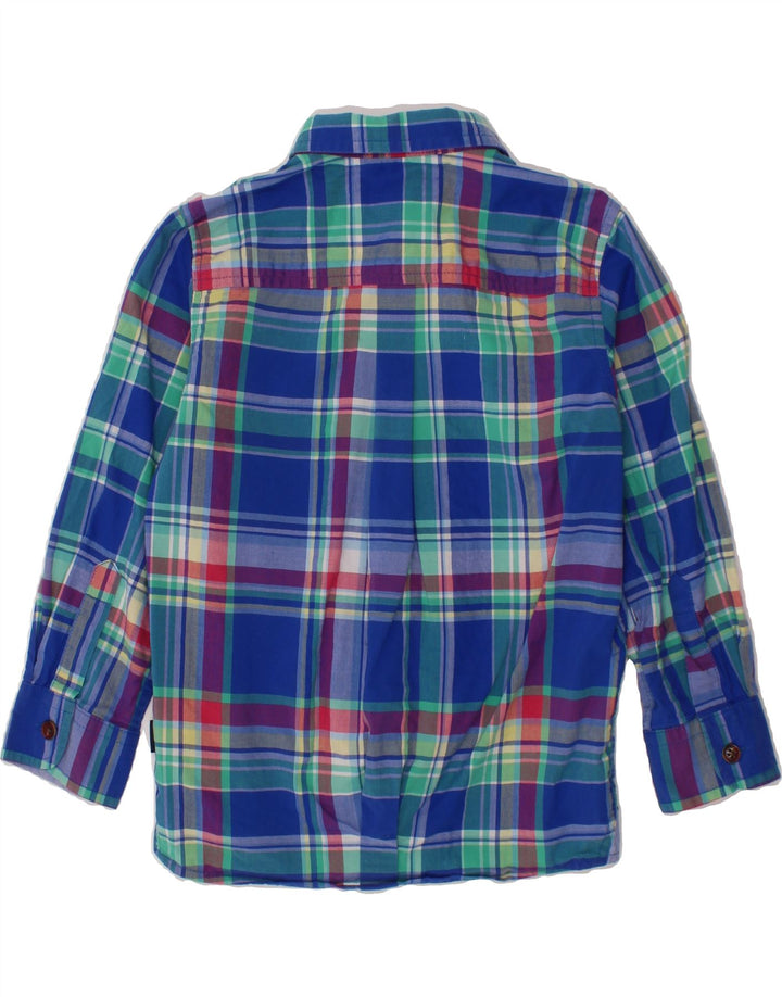 TED BAKER Boys Shirt 4-5 Years Blue Check Cotton Vintage Ted Baker and Second-Hand Ted Baker from Messina Hembry 