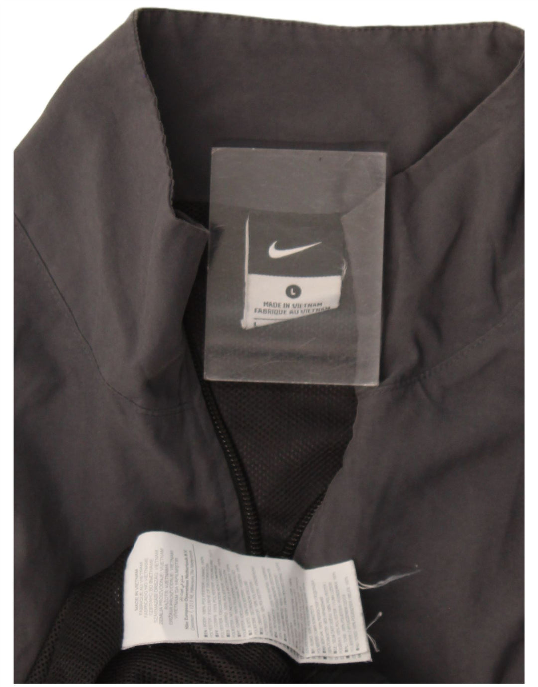 Ανδρική φόρμα Nike Μπουφάν με μεγάλο γκρι χρώμα από πολυεστέρα