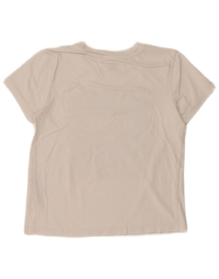 VANS Γυναικείο T-Shirt Crop Graphic Top UK 6 XS Λευκό βαμβακερό