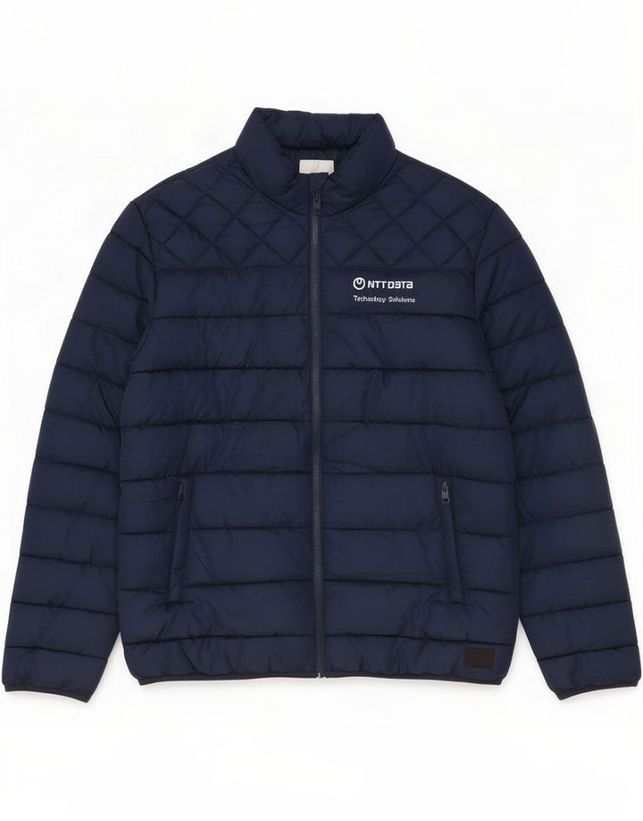 Jack & Jones Ανδρικό μπουφάν με επένδυση UK 44 2XL Navy Blue Polyester