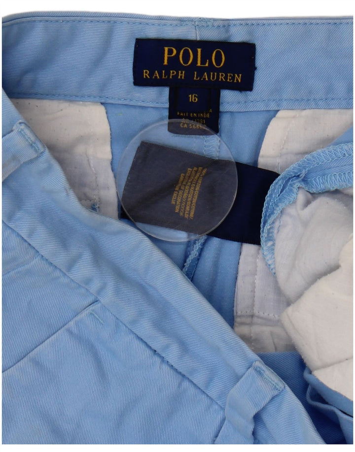 POLO RALPH LAUREN Αγόρια Chino σορτς 15-16 ετών W30 Μπλε βαμβακερό