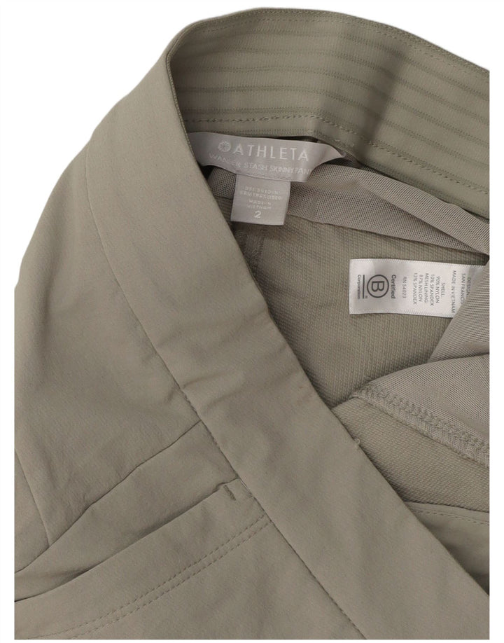 ATHLETA Γυναικείο Skinny Cargo Παντελόνι US 2 XS W29 L29 Γκρι νάιλον