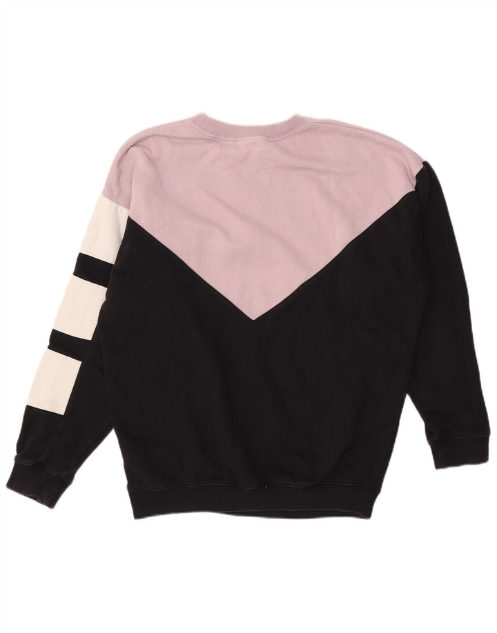 Γυναικείο φούτερ Adidas Oversized Jumper UK 12 Medium Black Colourblock