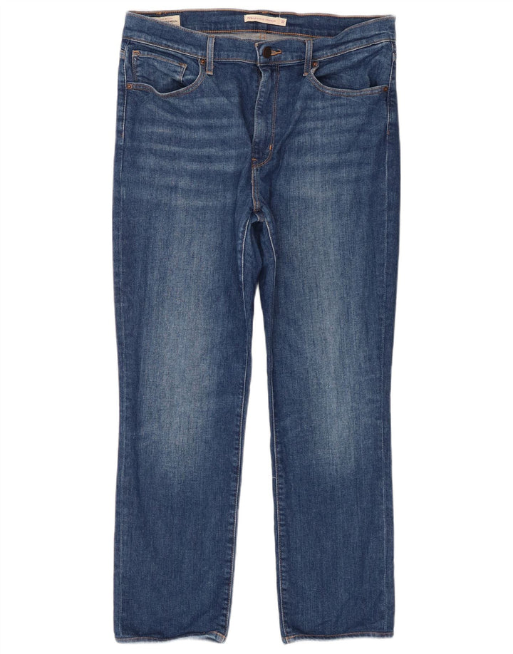 Γυναικείο Levi's 724 ψηλό ίσιο τζιν W32 L26 μπλε