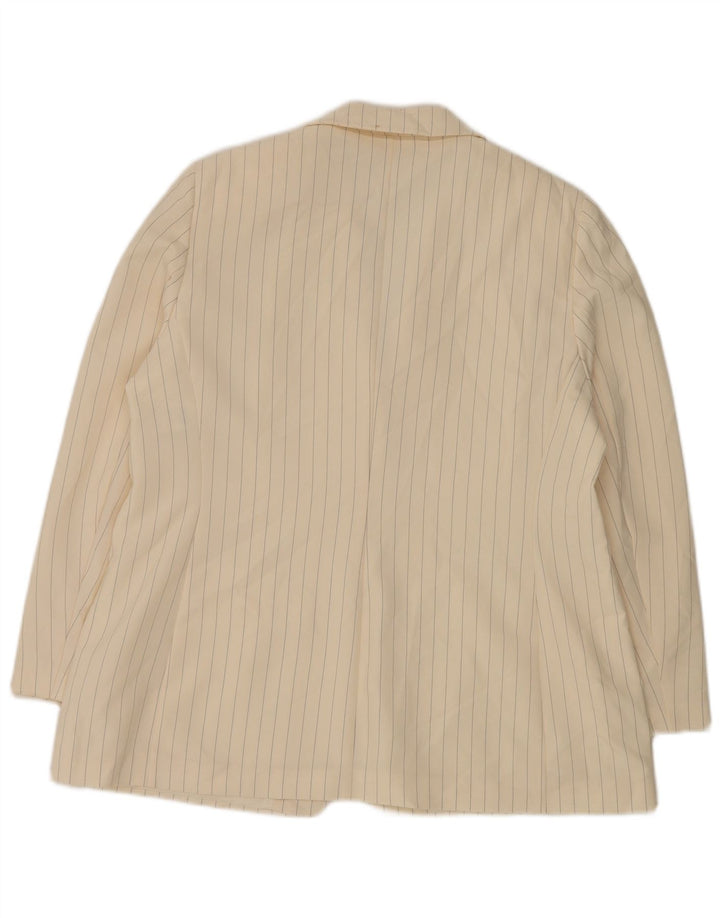 Marks & Spencer Γυναικείο Μπουφάν Blazer UK 20 2XL White Pinstripe