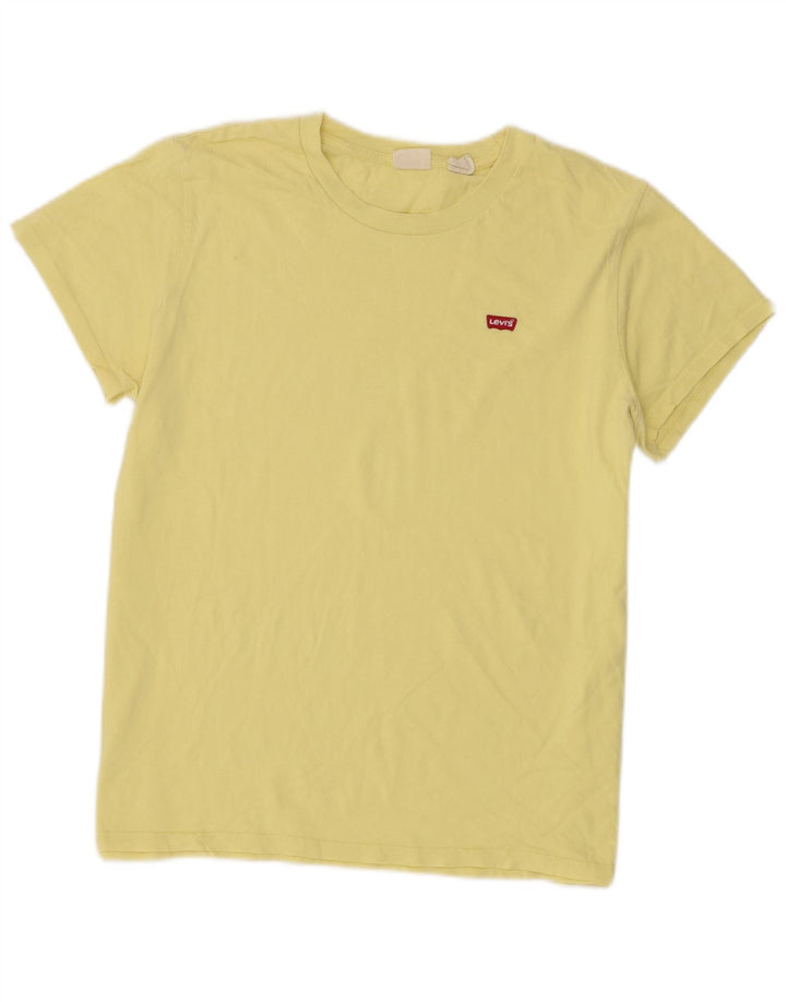 Γυναικείο T-Shirt Levi's Top UK 14 Large Yellow