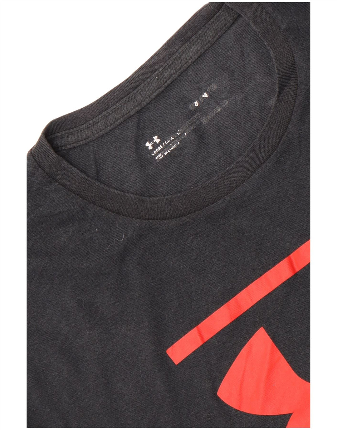 Ανδρικό γραφικό μπλουζάκι Under Armour Top Μεσαίο Μαύρο