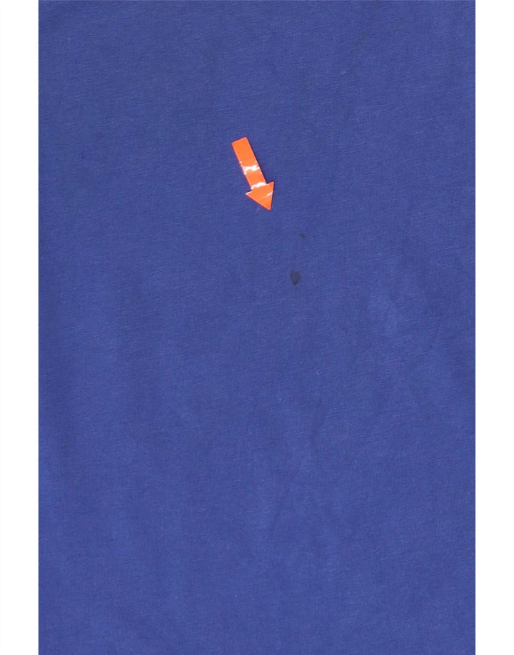 Ανδρικό γραφικό T-Shirt Champion Top από μεσαίο μπλε βαμβακερό