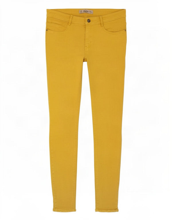 Zara Γυναικείο Trafaluc Skinny Jeans EU 38 Small W28 L30 Yellow