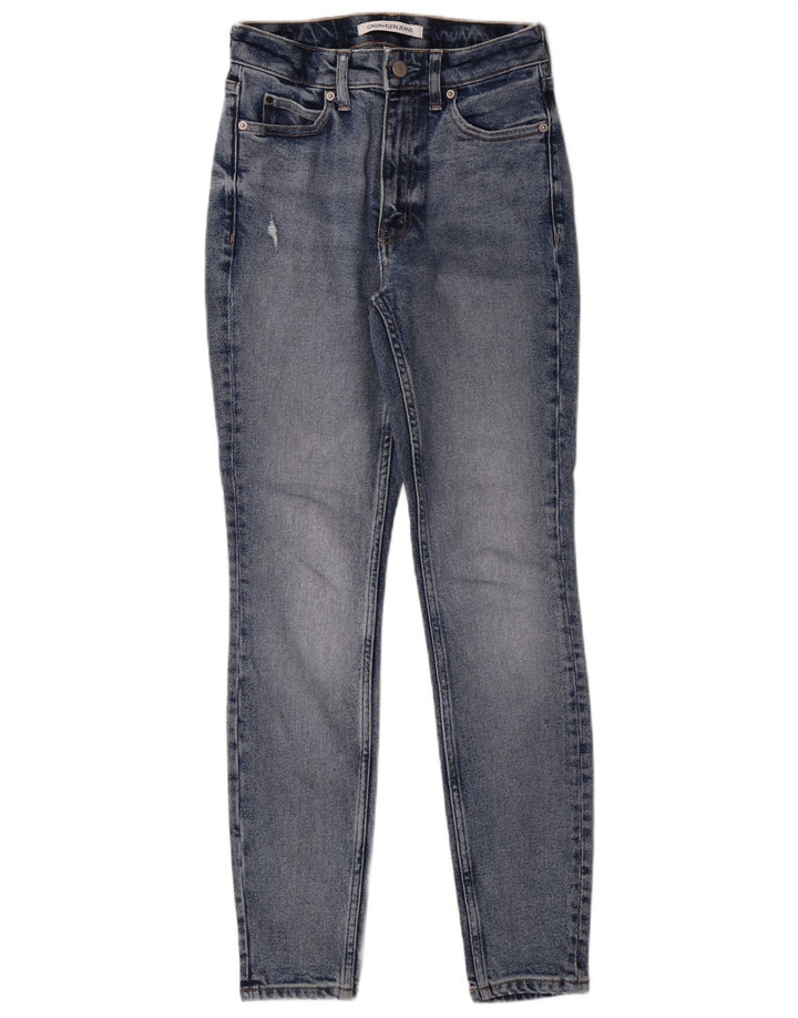 Γυναικεία Skinny Jeans Calvin Klein W26 L30 Blue Cotton Classic