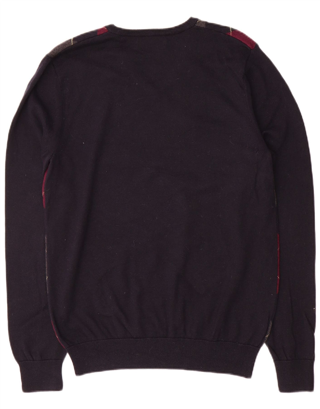 Fred Perry Ανδρικό πουλόβερ με λαιμόκοψη με λαιμόκοψη μεσαίου μήκους μπλε Argyle/Diamond