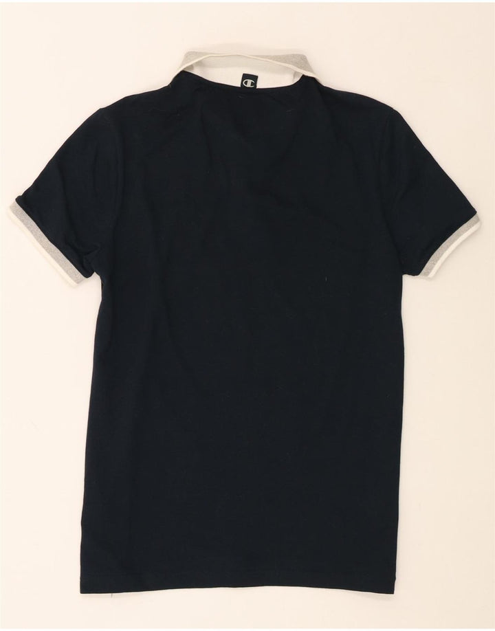 Ανδρικό μπλουζάκι πόλο Champion Μικρό Navy Blue από βαμβάκι
