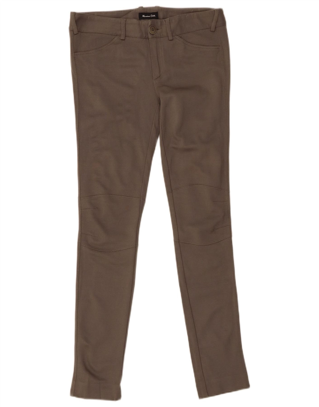 MASSIMO DUTTI Γυναικείο Skinny Casual Παντελόνι EU 36 XS W26 L29 Khaki Modal