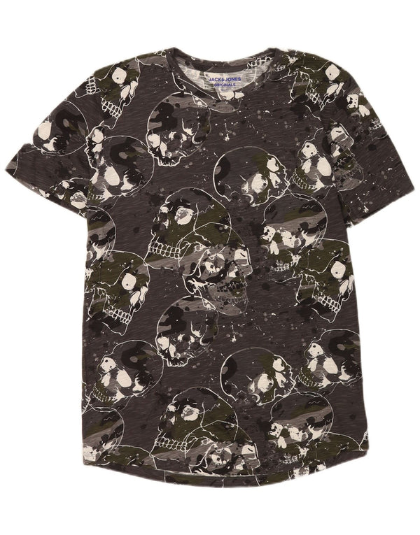 Jack & Jones Ανδρικό T-Shirt Slim Fit Top XL Grey Gothic