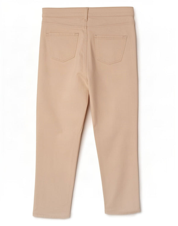 Marks & Spencer Γυναικείο Cropped Παντελόνι UK 12 Medium W28 L21 Off White