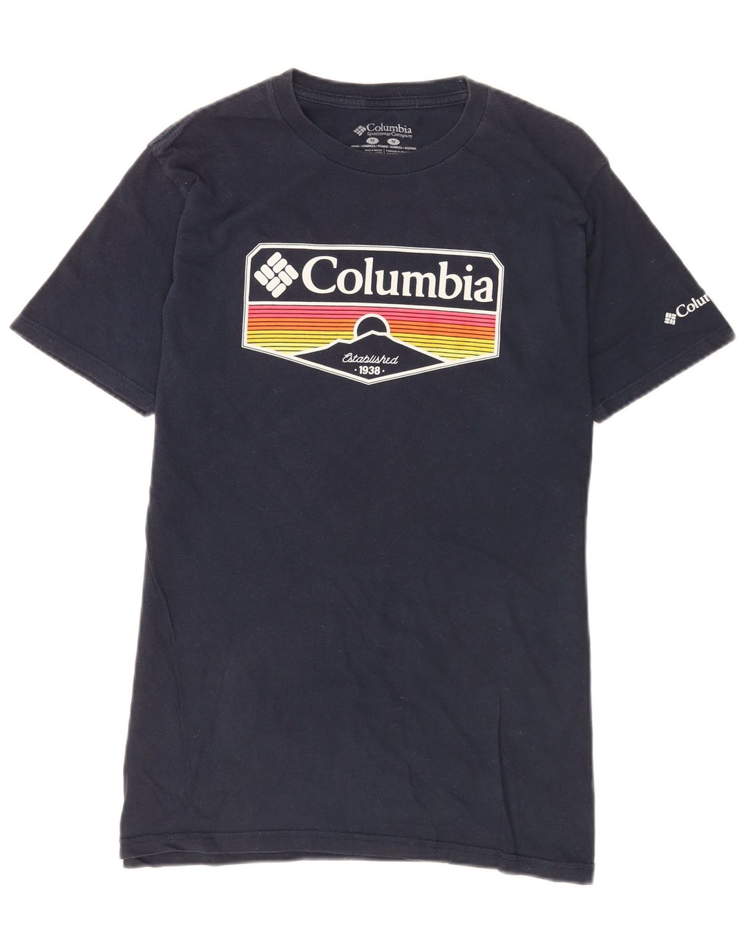 Ανδρικό γραφικό T-Shirt Columbia Top μεσαίο ναυτικό μπλε βαμβακερό