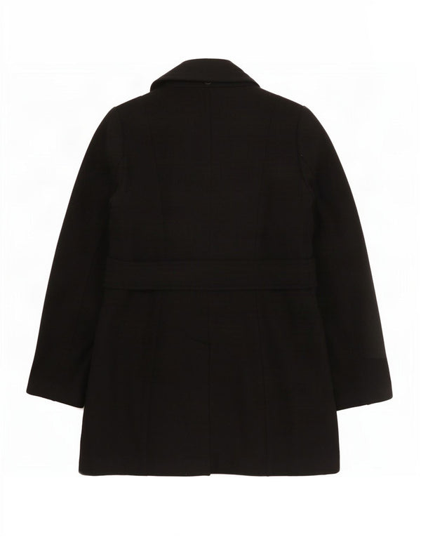 Γυναικείο παλτό γαλλικής σύνδεσης UK 10 Small Black Wool