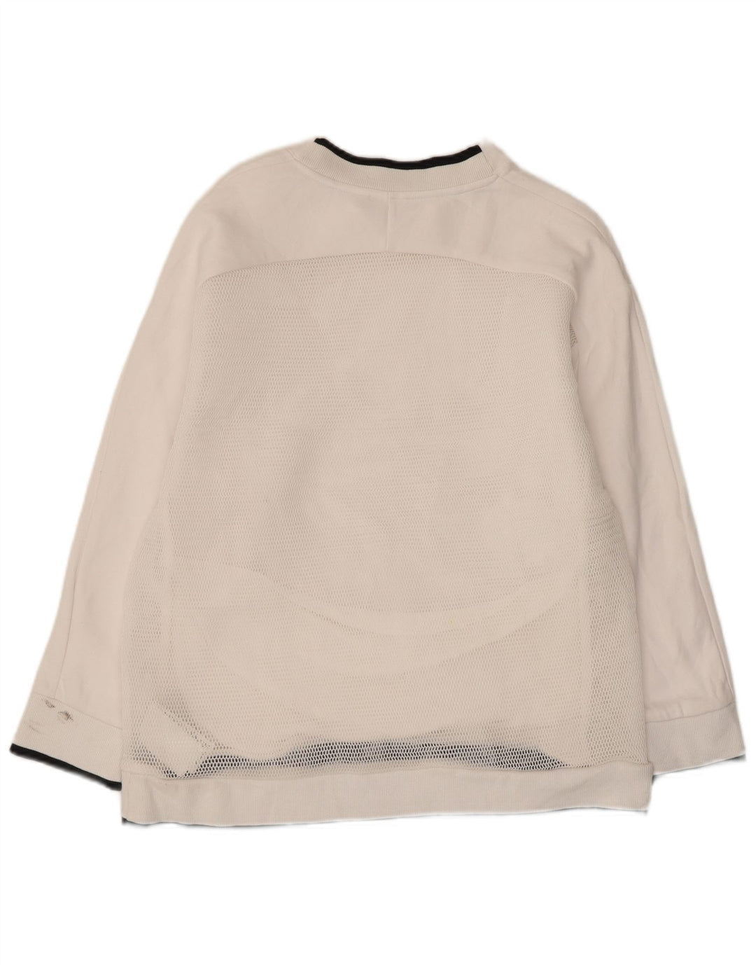 Γυναικεία γραφική φούτερ Puma Jumper UK 10 Small White Cotton